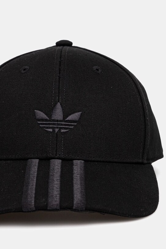 Βαμβακερό καπέλο του μπέιζμπολ adidas Originals BASEBALL JN5831 μαύρο SS25