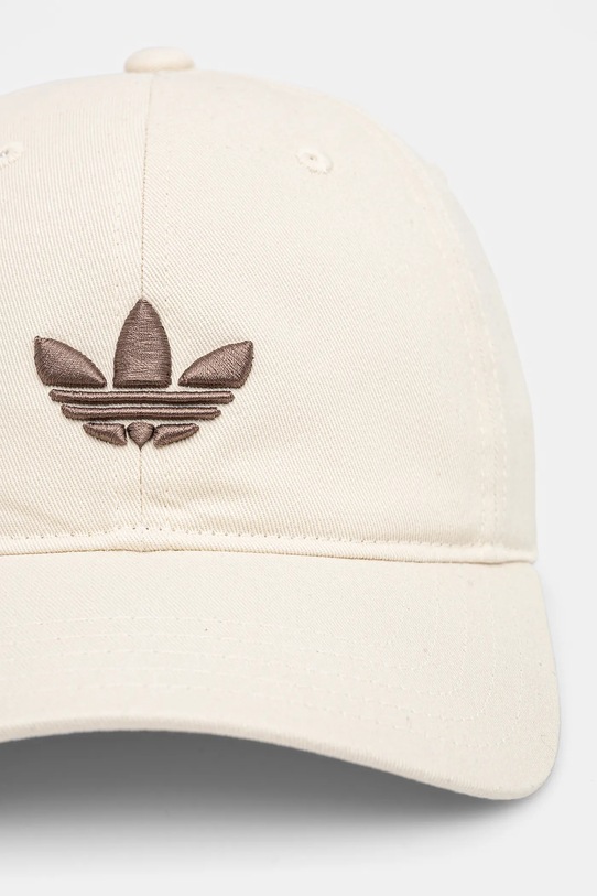 Бавовняна бейсболка adidas Originals BASEBALL AC JC6037 бежевий SS25