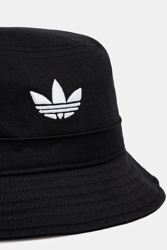 Бавовняний капелюх adidas Originals Adicolor JC6041 чорний SS25