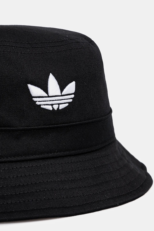 adidas Originals kapelusz bawełniany Adicolor JC6041 czarny SS25