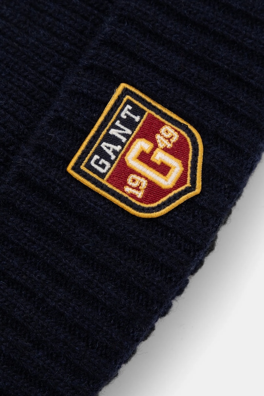 Вовняна шапка Gant 9910038 темно-синій SS25