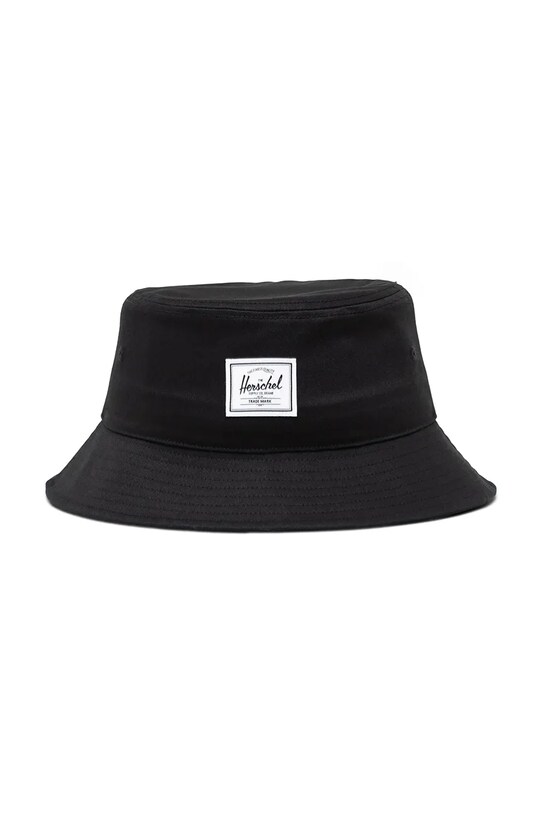 Herschel kapelusz bawełniany bawełna czarny 50555.00001