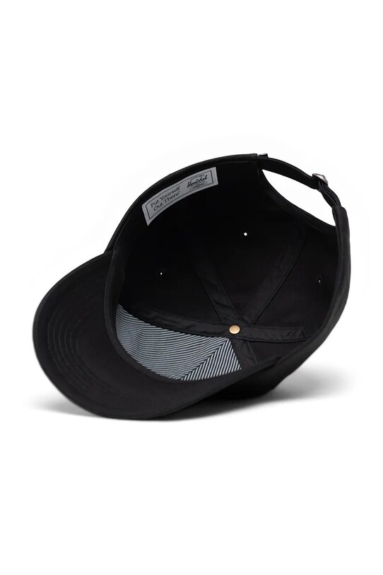 Akcesoria Herschel czapka z daszkiem bawełniana 50554.00001.OS czarny