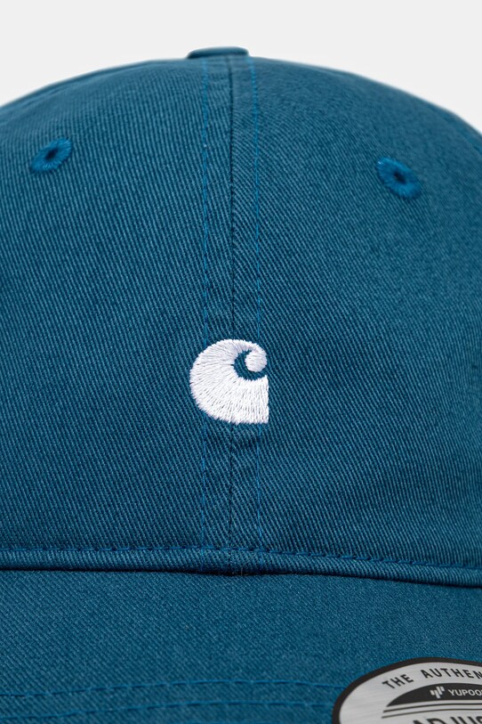 Carhartt WIP czapka z daszkiem bawełniana Madison Logo Cap I023750.2OUXX turkusowy SS25