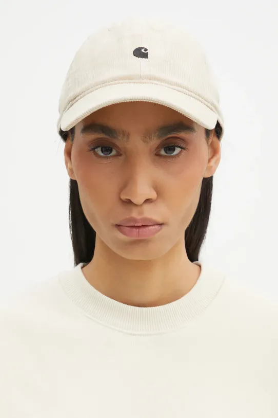 Carhartt WIP baseball cap Harlem Cap cotton beige I028955.2NQXX