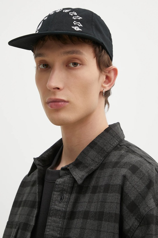 Pamučna kapa sa šiltom Carhartt WIP Greatest Hits Cap natpis crna I034359.0D2XX