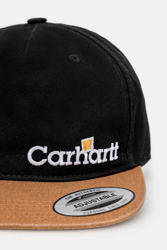 Carhartt WIP cotton baseball cap Label Script Coach Cap I034361.89XX black SS25