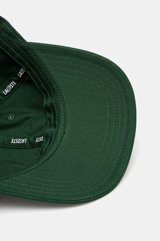Lacoste czapka z daszkiem bawełniana zielony RK9455