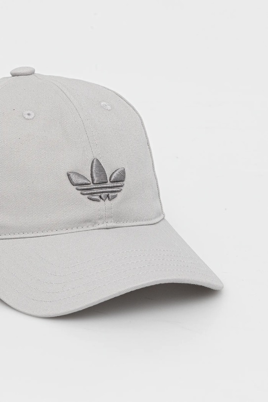 Bavlněná baseballová čepice adidas Originals JC6029 šedá SS25