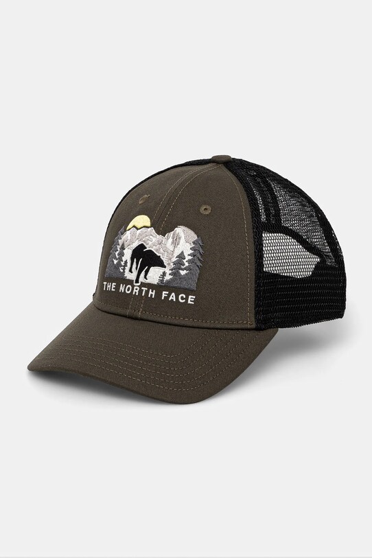 The North Face czapka z daszkiem Embroidered Mudder Trucker aplikacja zielony NF0A7WH3YHO1