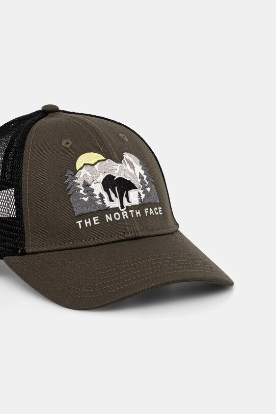 The North Face czapka z daszkiem Embroidered Mudder Trucker NF0A7WH3YHO1 zielony SS25