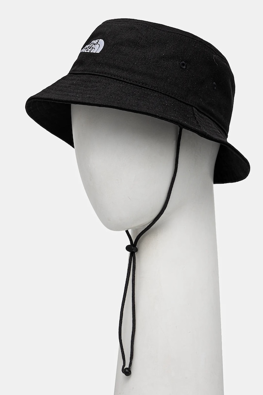 The North Face kapelusz Norm Bucket aplikacja czarny NF0A7WHNJK31