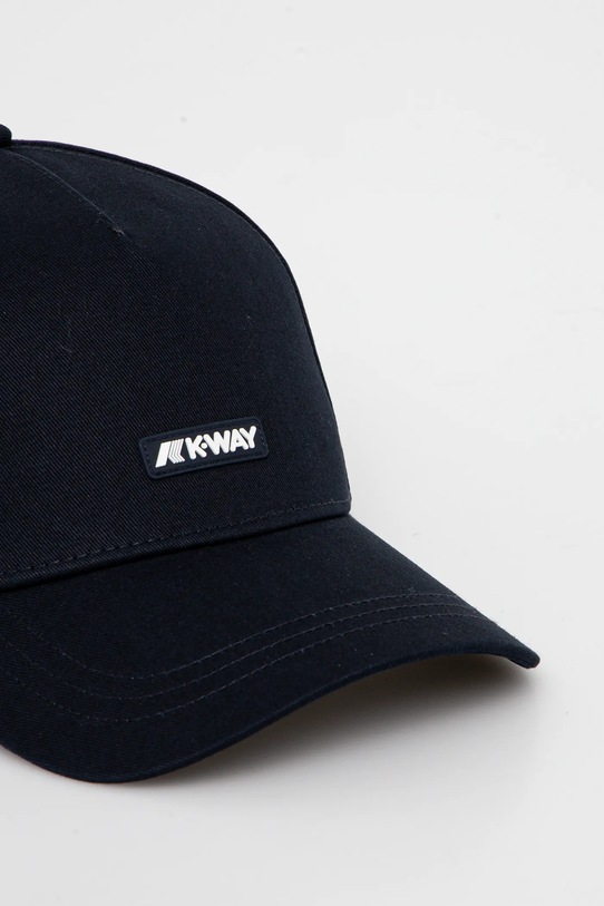 K-Way șapcă de baseball din bumbac K8132SW bleumarin SS25