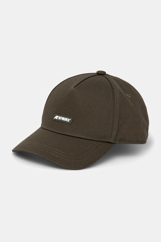 K-Way șapcă de baseball din bumbac bumbac verde K8132SW