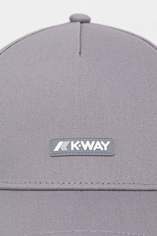 Бавовняна бейсболка K-Way K8132SW сірий SS25