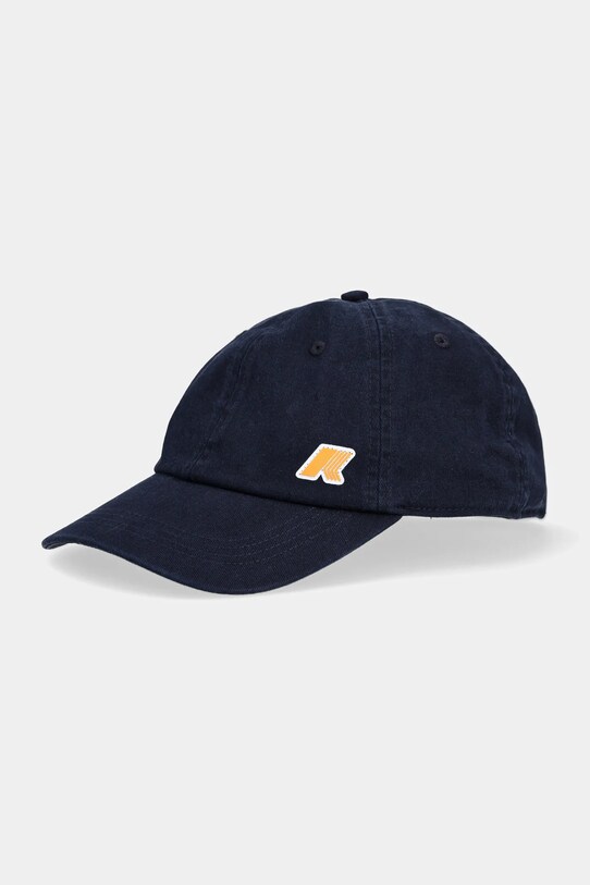 K-Way șapcă de baseball din bumbac uni bleumarin K81433W