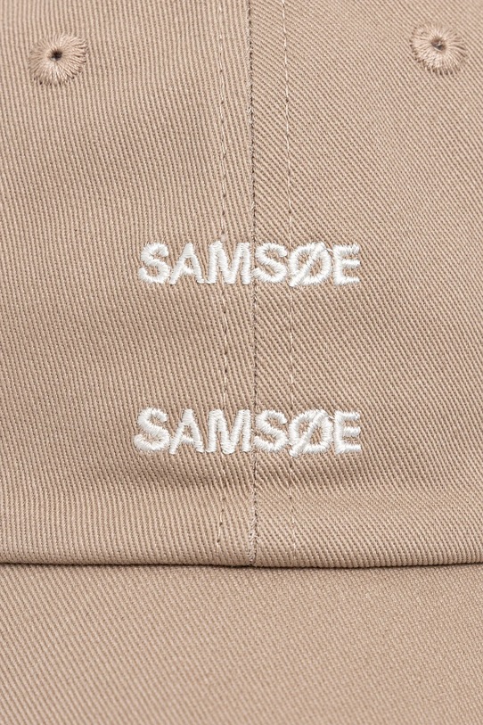 Bavlněná baseballová čepice Samsoe Samsoe SAADDIE U10000001 béžová SS25