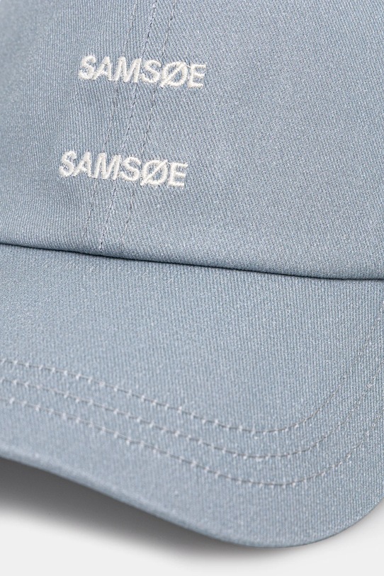 Хлопковая кепка Samsoe Samsoe SAADDIE U10000001 голубой SS25
