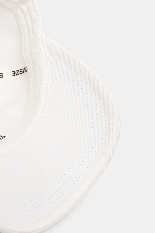 Samsoe Samsoe șapcă de baseball din bumbac SAHEART alb U25100023