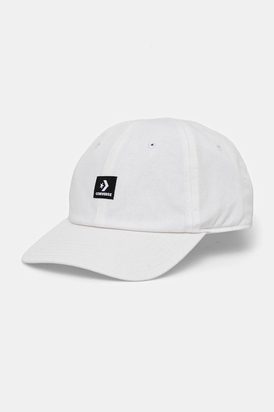 Converse czapka z daszkiem bawełniana aplikacja beżowy 10027420.A04