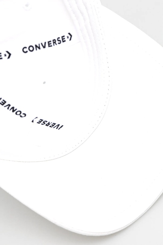 Converse czapka z daszkiem bawełniana biały 10027421.A18