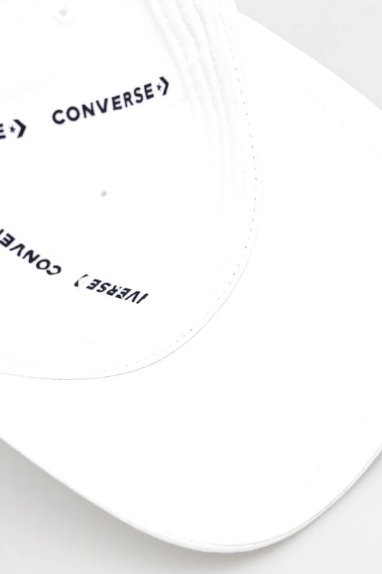 Bavlnená šiltovka Converse biela 10027421.A18