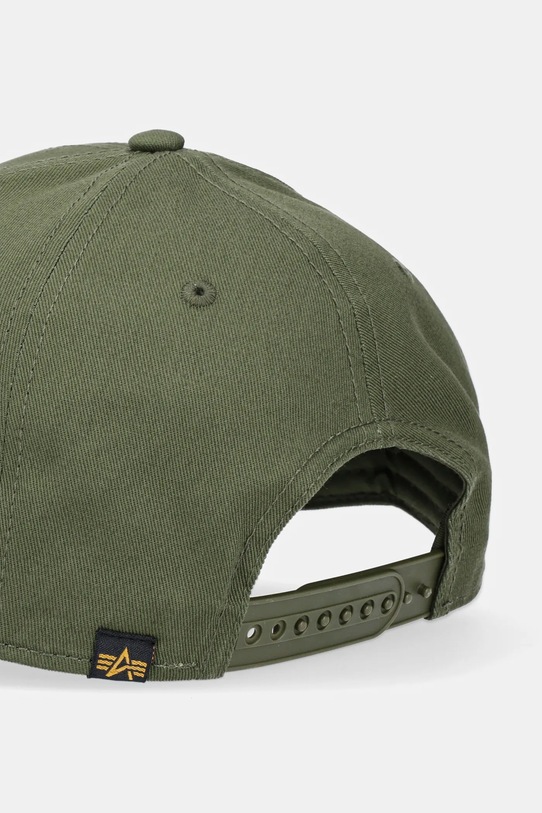 Akcesoria Alpha Industries czapka z daszkiem bawełniana Crew Camo Cap 156903 zielony