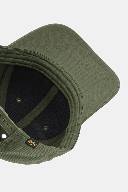 Bavlnená šiltovka Alpha Industries Crew Camo Cap zelená 156903