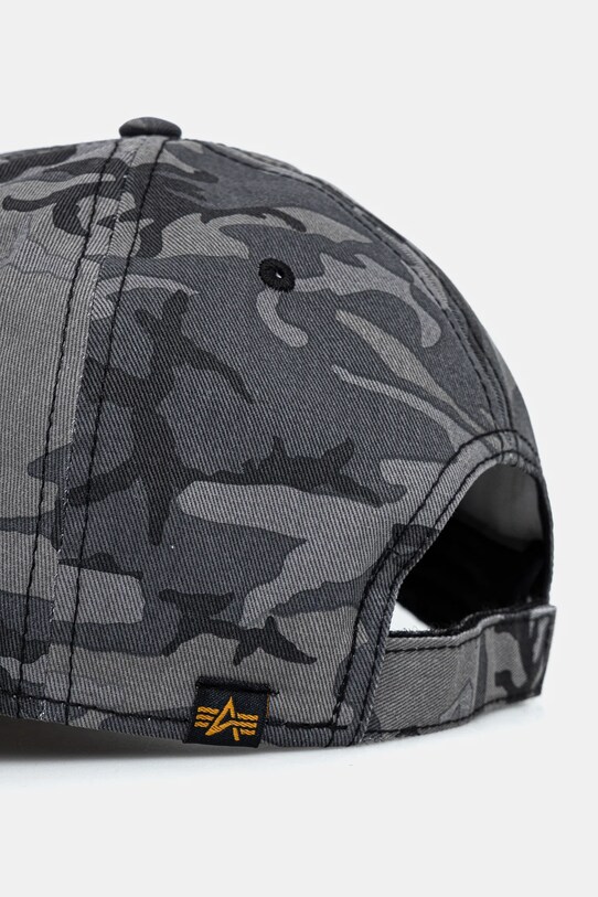 Doplňky Bavlněná baseballová čepice Alpha Industries VLC Cap Camo 168903C šedá