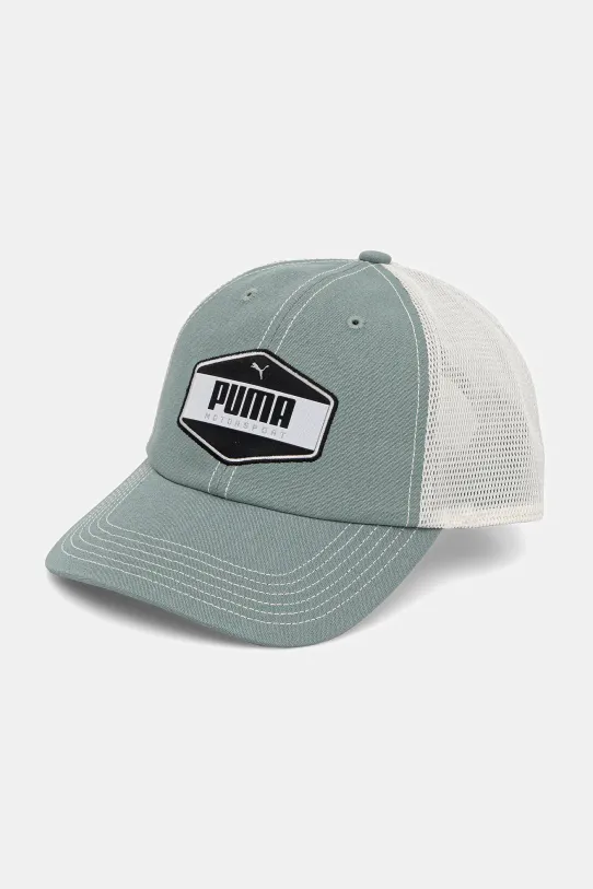 Puma czapka z daszkiem aplikacja zielony 25976
