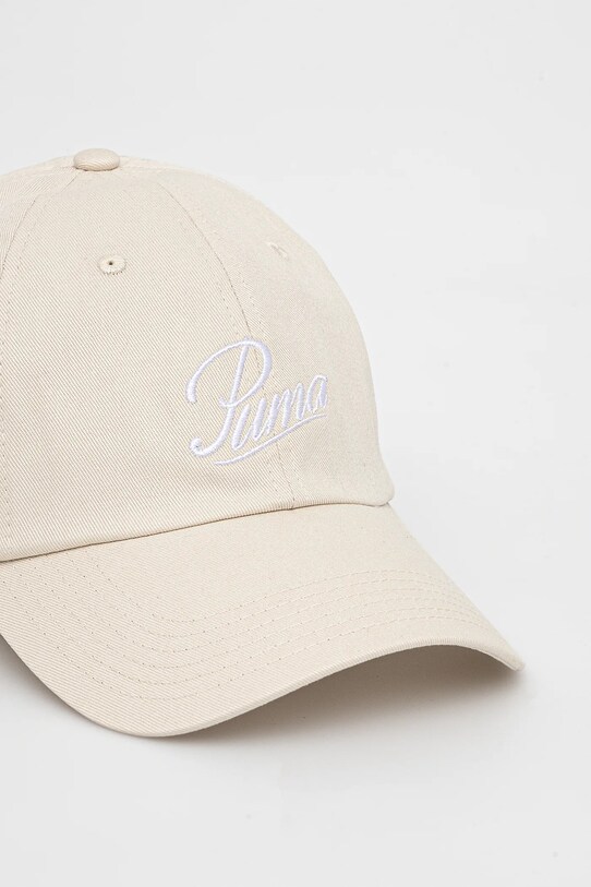 Puma șapcă de baseball din bumbac 25996 bej SS25