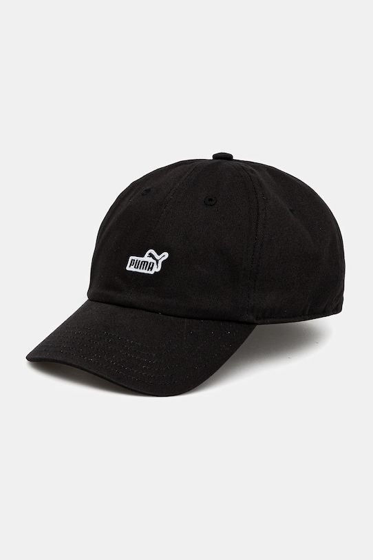 Puma pamut baseball sapka aplikációval fekete 25997
