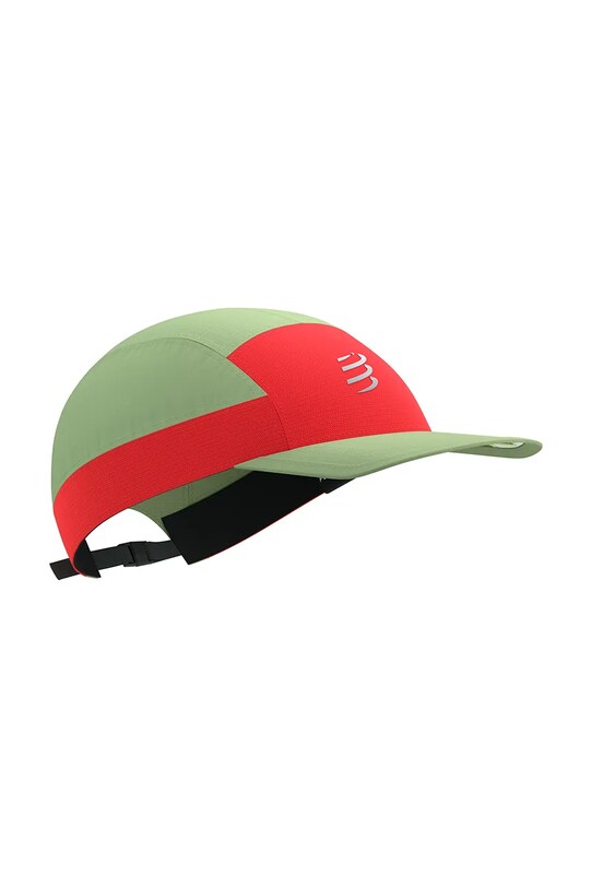 Akcesoria Compressport czapka z daszkiem 5 Panel Light XHWU7926 zielony