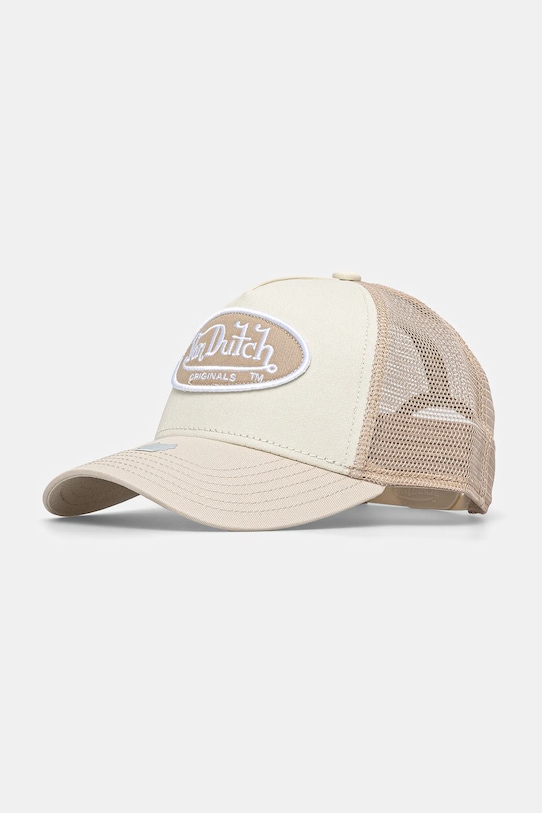 Von Dutch czapka z daszkiem aplikacja beżowy 7030593