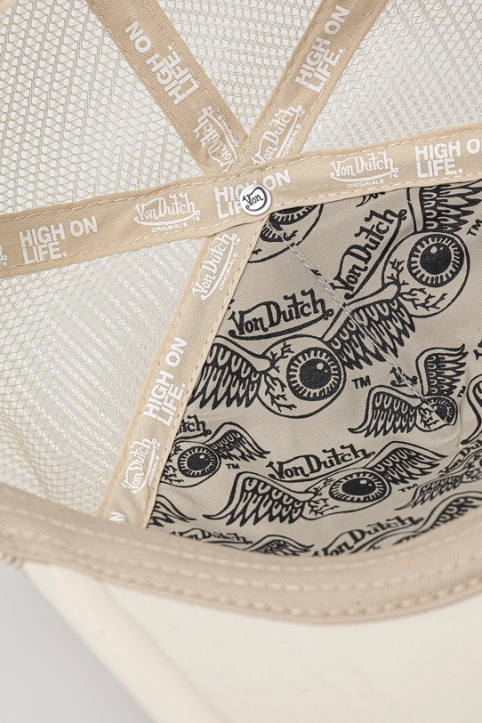 Von Dutch czapka z daszkiem beżowy 7030748