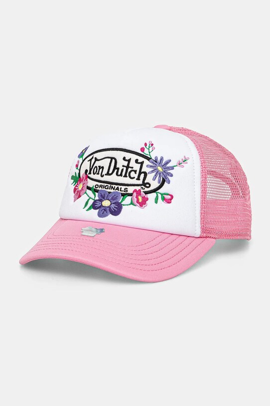 Кепка Von Dutch аппликация розовый 7030853