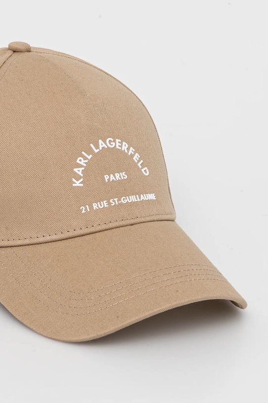 Бавовняна бейсболка Karl Lagerfeld K/RSG зелений A1W33201
