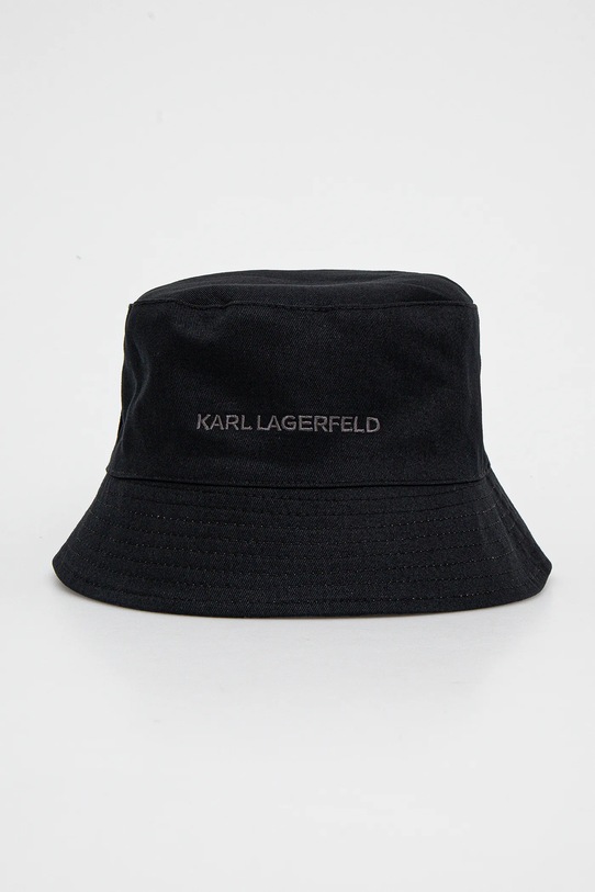 Karl Lagerfeld kapelusz dwustronny bawełniany A2M33040 szary SS25