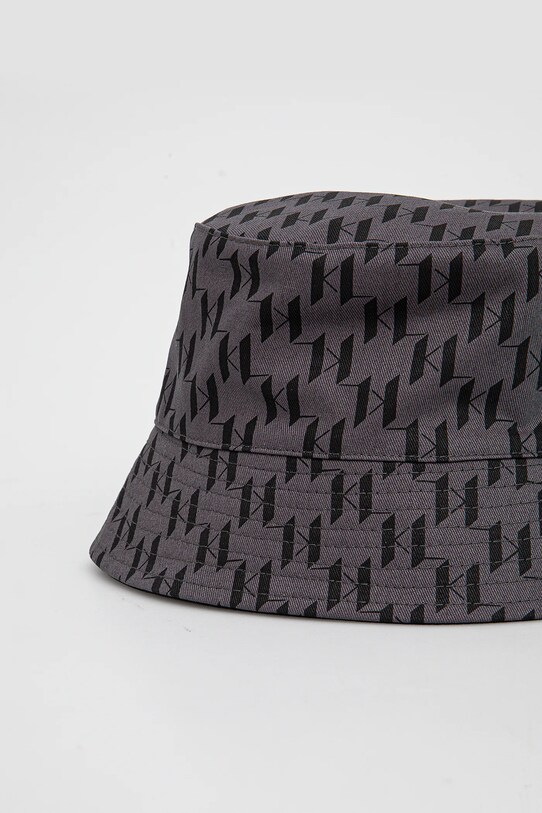 Accesorii Karl Lagerfeld palarie reversibila din bumbac A2M33040 gri