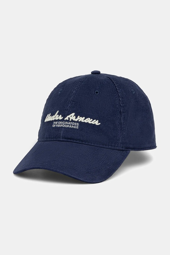 Under Armour czapka z daszkiem sztruksowa aplikacja granatowy 1386628