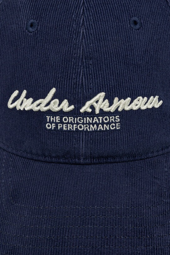 Under Armour czapka z daszkiem sztruksowa 1386628 granatowy AW25