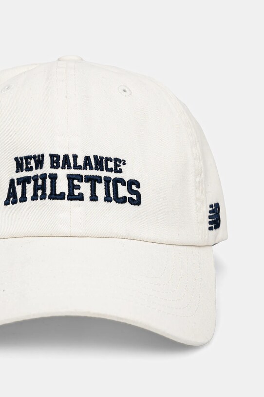 New Balance șapcă de baseball din bumbac LAH51014SST bej SS25