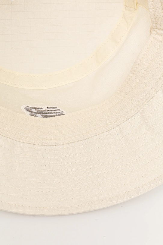 Pamučni šešir New Balance bež LAH51018LIN