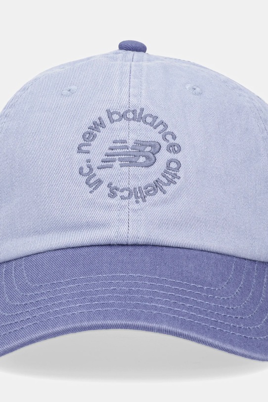 Bavlnená šiltovka New Balance LAH51012DUS modrá SS25