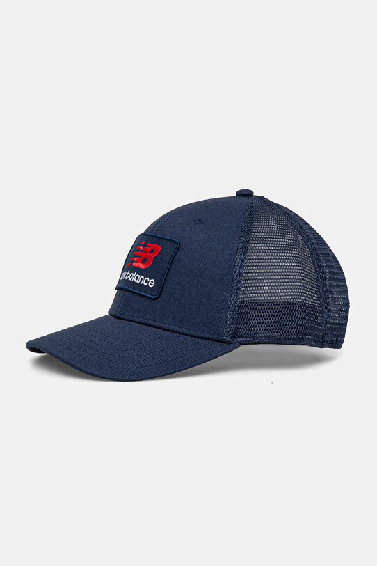 Bavlněná baseballová čepice New Balance další námořnická modř LAH51016NNY