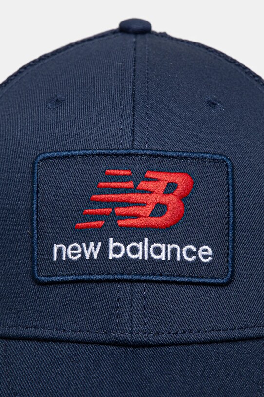 Bavlněná baseballová čepice New Balance LAH51016NNY námořnická modř SS25