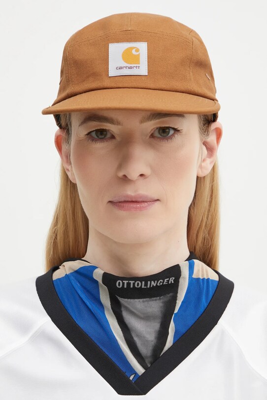 Bavlnená šiltovka Carhartt WIP Backley Cap I034853.HZXX hnedá SS25