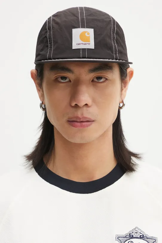 Carhartt WIP baseball cap Canby Cap plain black I034601.0D2XX
