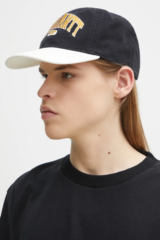 Хлопковая кепка Carhartt WIP Lecture Cap I034743.K02XX чёрный SS25