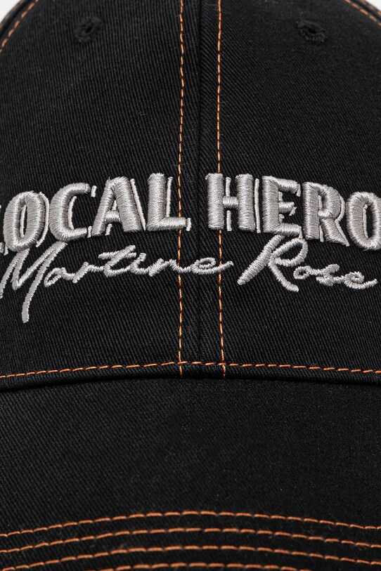 Martine Rose cotton baseball cap Roll Back 1168WP13014 black SS25